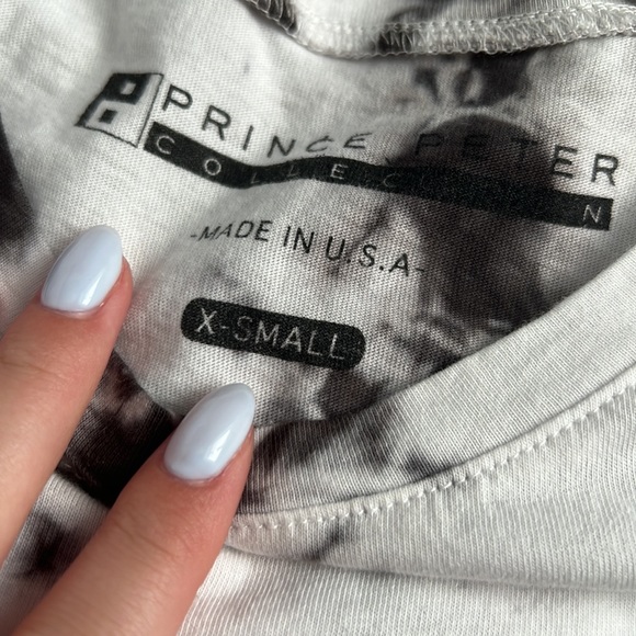 Prince Peter Collection Black and White Tie Dye Tee - Picture 2 of 3